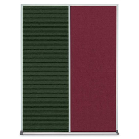 United Visual Products Single Door Radius Plus Corkboard, 36"X UV8002PLUS-BRONZE-BLACK
